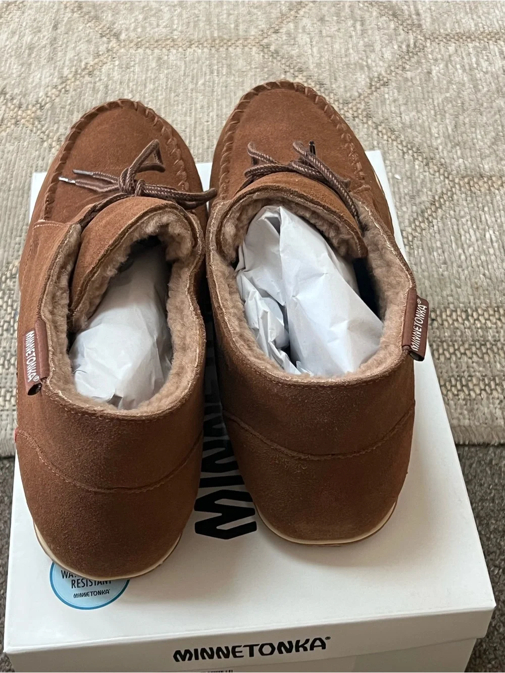 Minnetonka Men’s Chestnut Suede Chukka Moccasin Boots